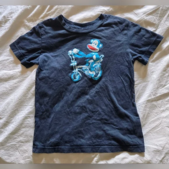 Kid's Paul Frank/Small Paul T-shirt; Sz 6; Navy w/Turquoise/White/Red; GUC - Picture 8 of 8